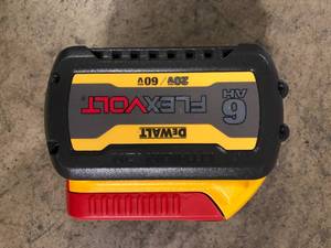 Dewalt Flex Volt  20V Max  60V Max  6AH Battery     Customer Returns See Pictures