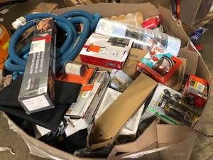 Gaylord of Assorted Tools and Hardware Various Models and Conditions Customer Returns See Pictures