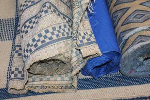 lot 12 image: Assorted Rolls and Fabrics Lot
