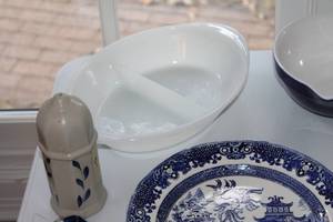 lot 39 image: Blue and White Ceramic Dishware and Decor Collection