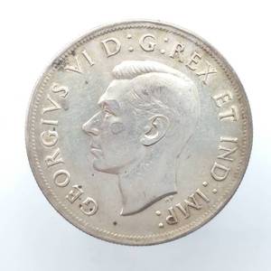 1938 Canada Silver Dollar--Higher Grade, Mintage 90,304, LOW MINTAGE--80% Silver