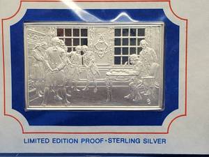 �70�s Art Bar.� 1.86 Troy Oz Sterling Silver. Actual Silver Weight is 1.72 Troy Oz each bar.