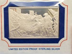 �70�s Art Bar.� 1.86 Troy Oz Sterling Silver. Actual Silver Weight is 1.72 Troy Oz each bar.