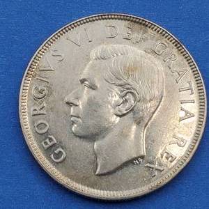 1951 Canada Silver Dollar, Short Water Lines--Higher Grade, Mintage 416,395 for all 1951 Dollars--80% Silver
