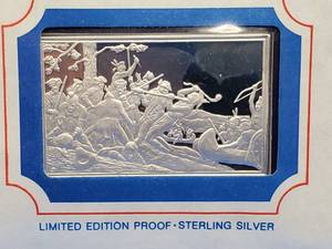 �70�s Art Bar.� 1.86 Troy Oz Sterling Silver. Actual Silver Weight is 1.72 Troy Oz each bar.