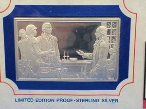 �70�s Art Bar.� 1.86 Troy Oz Sterling Silver. Actual Silver Weight is 1.72 Troy Oz each bar.