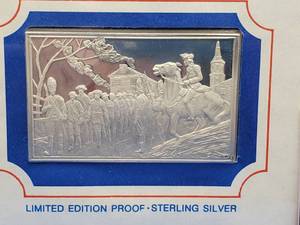 �70�s Art Bar.� 1.86 Troy Oz Sterling Silver. Actual Silver Weight is 1.72 Troy Oz each bar.