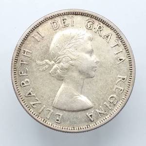 1956 Canada Silver Dollar--Higher Grade, Mintage 209,092--80% Silver