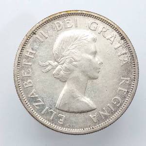 1960 Canada Silver Dollar--Higher Grade, Mintage 1,420,486--80% Silver