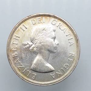 1962 Canada Silver Dollar--Higher Grade,  Mintage 1,884,789--80% Silver