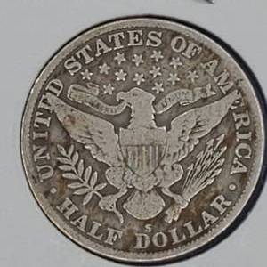 1915-S Barber Half Dollar, Nice--90% Silver