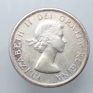 1963 Canada Silver Dollar--Higher Grade, Mintage 4,179,981--80% Silver
