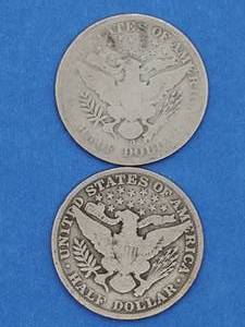 1906 & 1906-O Barber Half Dollars--90% Silver
