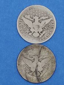 1906 & 1906-D Barber Half Dollars--90% Silver