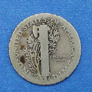 1921 Mercury Dime--KEY--90% Silver