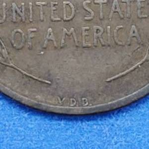 1909 VDB Lincoln Cent--Full Wheat Lines