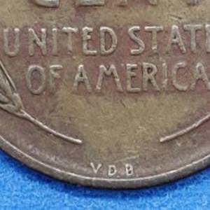 1909 VDB Lincoln Cent--Full Wheat Lines & CheekJaw Sep.