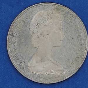 1965 Canada Silver Dollar--Pointed 5--80% Silver