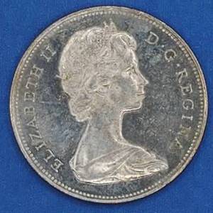 1966 Canada Silver Dollar--80% Silver