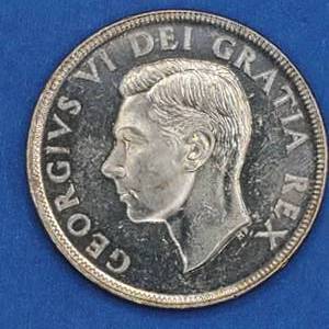 1952 Canada Silver Dollar--Higher Grade--80% Silver