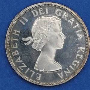 1960 Canada Silver Dollar--Higher Grade--80% Silver