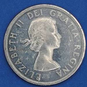 1963 Canada Silver Dollar--Higher Grade--80% Silver