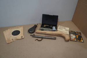 lot 2A image: Assorted Black Powder Pistol Parts
