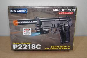 lot 18 image: UKArms P2218C Spring Powered Airsoft Gun with Laser