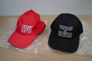 lot 63 image: 2 President Donald Trump 2024 Hats