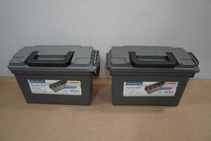 lot 84 image: 2 Plastic Ammo Boxes