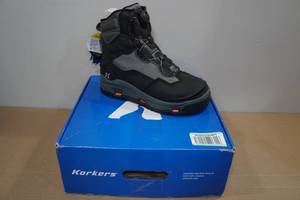 lot 85 image: Korkers Darkhorse Wading Boots with BOA system -Size 12