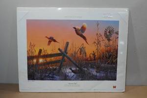 lot 121 image: Miller Beer & Pheasants Forever Sponsor Edition Print By Scott Zoellick