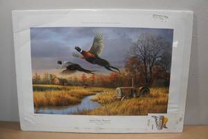 lot 122 image: Miller Beer & Pheasants Forever Sponsor Edition Print By James Hautman