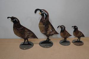 lot 133 image: Laser Cut Metal Pheasant Statues