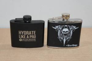 lot 143 image: 2 Stainless Steel Flasks