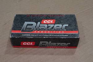 lot 232 image: 50 CCI Blazer 9mm Luger 115 Gr FMJ Ammo
