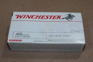 lot 238 image: 50 Winchester .45 Auto 230 Gr FMJ Ammo