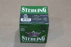 lot 257 image: 25 Sterling .410 Bore 2-12 Slugs