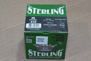 lot 258 image: 25 Sterling .410 Bore 2-12 Gold Slugs