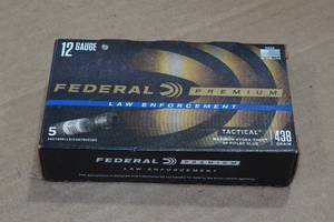 lot 271 image: 5 Federal Premium LE 12 Gauge 2-34 Tactical HP Rifled Slugs