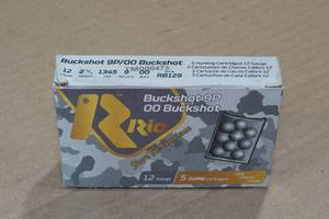 lot 276 image: 5 Rio 12 Gauge 2-34 00 Buckshot Shotshells