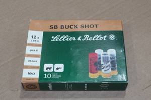 lot 292 image: 10 Sellier & Bellot 12 Gauge 2-34 00 Buck Shotshells