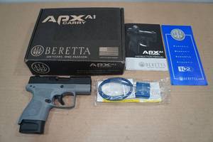 lot 1B image: Unfired Beretta APX A1 Carry 9mm Semi-Auto Pistol