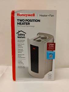 lot 4 image: NEW HONEYWELL TWO POSITION HEATER  FAN