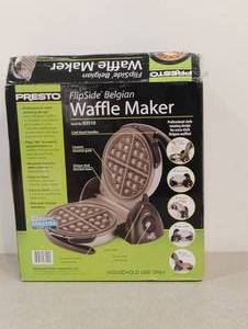 lot 39 image: NEW PRESTO FLIPSIDE BELGIAN WAFFLE MAKER