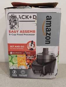 lot 40 image: NEW BLACK AND DECKER EASY ASSEMBLY 8-CUP FOOD PROCESSOR