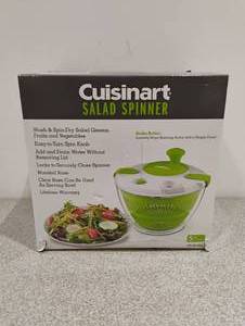 lot 80 image: NEW CUISINART SALAD SPINNER