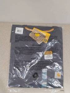lot 113 image: NEW CARHARTT MENS RELAXED FIT SHORT SLEEVE POCKET SHIRT 2XL