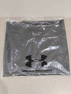 lot 104 image: NEW UNDER ARMOUR POLO SHORT SLEEVE SHIRT XL GRAY