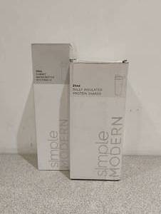 lot 127 image: 2 NEW SIMPLE MODERN TUMBLERS